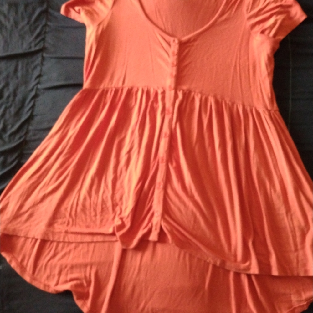 COPY - Torrid Coral flowing tunic